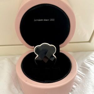 Tous ónix silver ring